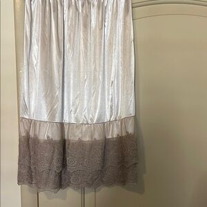 NWT Lace Trim Extender Slip Skirt